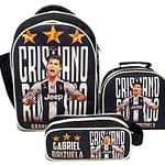 Combo morral bolso lonchera y cartuchera Juventus cristiano ronaldo OBA Design | Corporacion OBA, c.a.